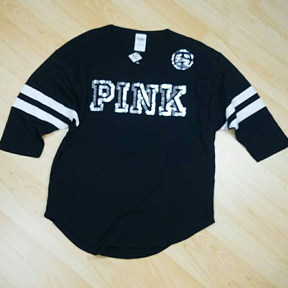 Pink Victoria's Secret Bling Shirt NWT - Picture 6 of 7